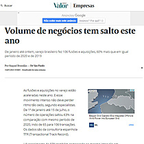 Volume de negcios tem salto este ano